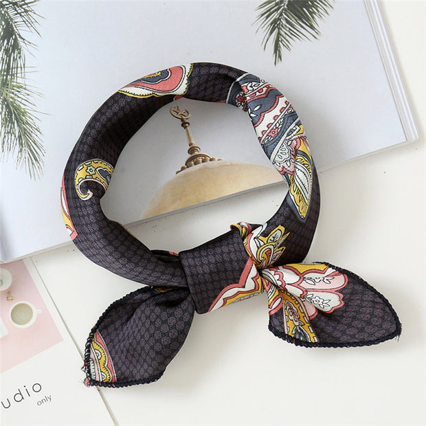 Small Scarf Stewardess Silk Hair Band