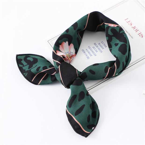 Small Scarf Stewardess Silk Hair Band