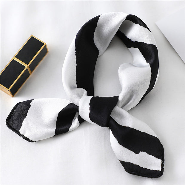 Small Scarf Stewardess Silk Hair Band