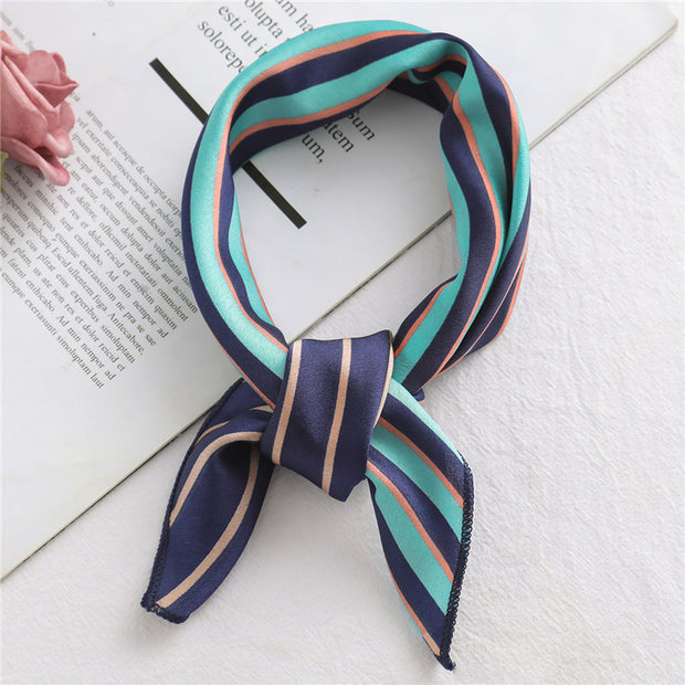 Small Scarf Stewardess Silk Hair Band