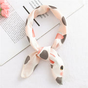 Small Scarf Stewardess Silk Hair Band