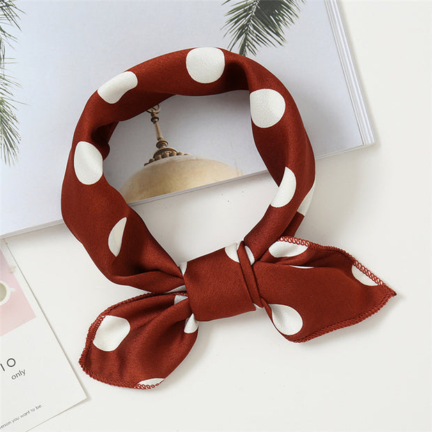 Small Scarf Stewardess Silk Hair Band