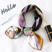 Small Scarf Stewardess Silk Hair Band