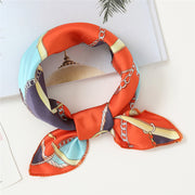 Small Scarf Stewardess Silk Hair Band