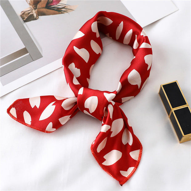Small Scarf Stewardess Silk Hair Band