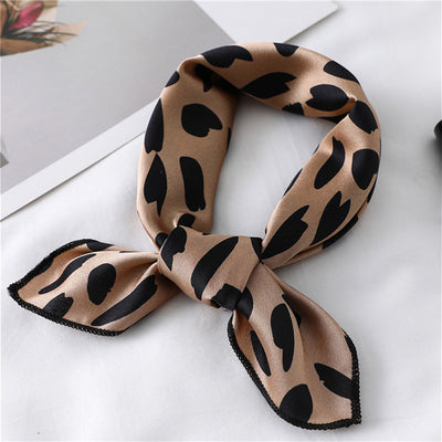 Small Scarf Stewardess Silk Hair Band
