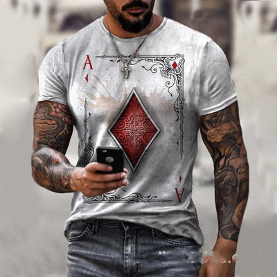 Playing Card Printing T-Shirt