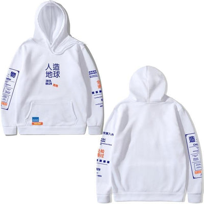 Techwear-Inspired Graphic Hoodie