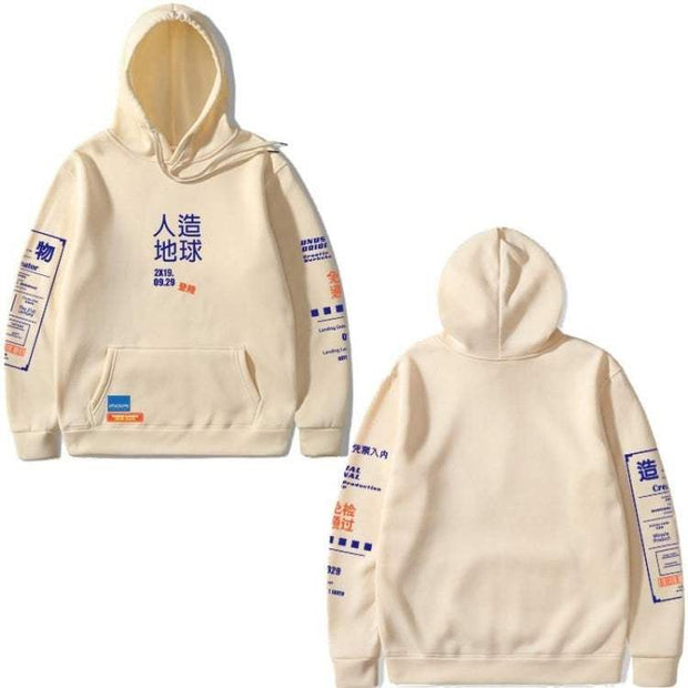 Techwear-Inspired Graphic Hoodie