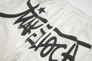 Make Rock Graffiti Print Shorts