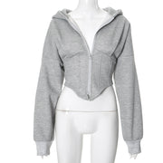 Long Sleeve Corset hoodie