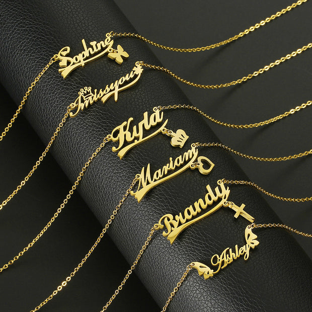 Stainless Steel Customized Various Sign Name Necklace