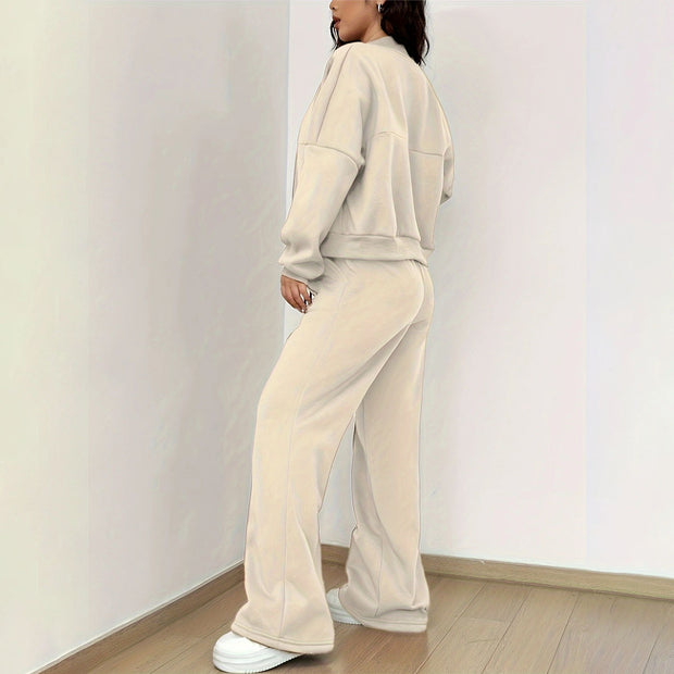 Beige Cozy Tracksuit