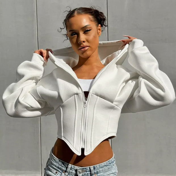 Long Sleeve Corset hoodie