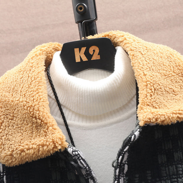 Fashion Lambswool Thickened Jacket