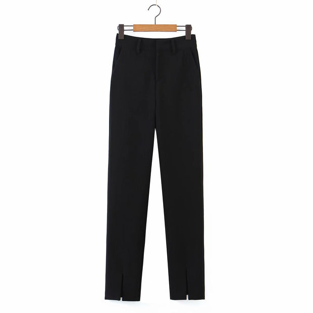 Tailored Trousers With Slits