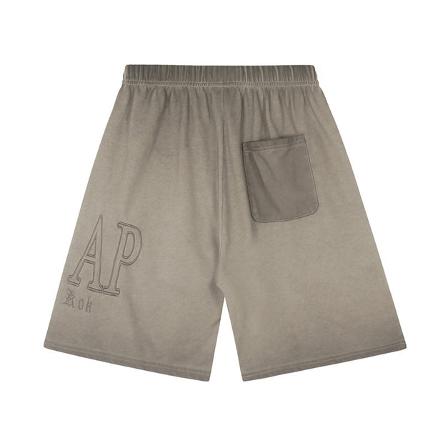KOM Embroidered Oversized Shorts