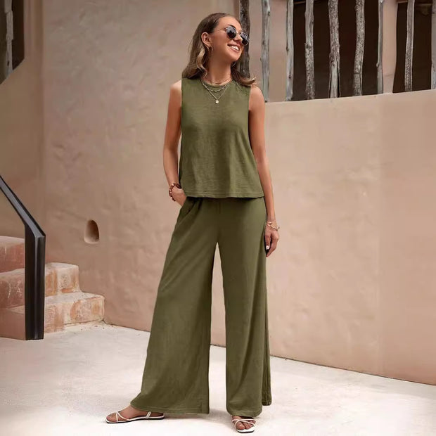 Loose Pullover Crew Neck Casual Women Suit