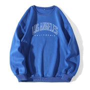 Los Angeles Print Crew Neck Pullover Sweatshirt