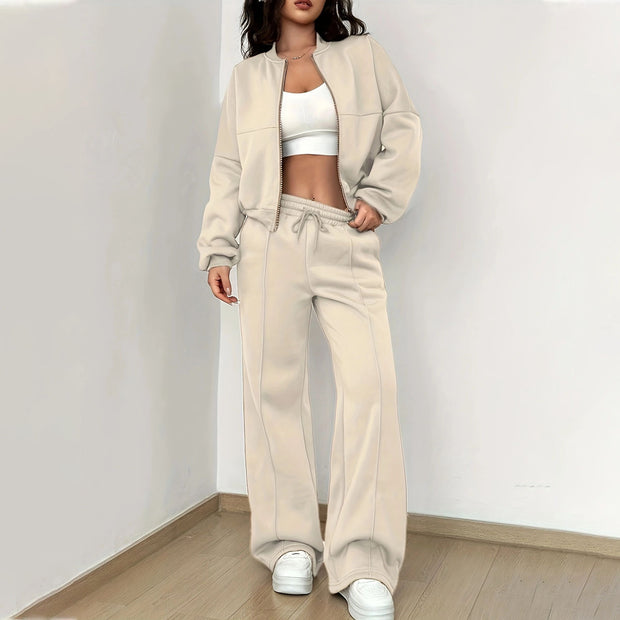 Beige Cozy Tracksuit