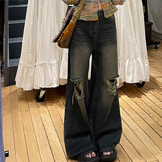 Baggy Ripped Denim Pants