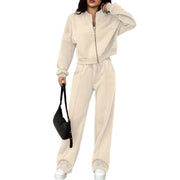 Beige Cozy Tracksuit