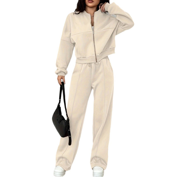 Beige Cozy Tracksuit