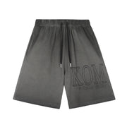 KOM Embroidered Oversized Shorts