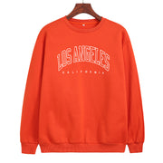 Los Angeles Print Crew Neck Pullover Sweatshirt