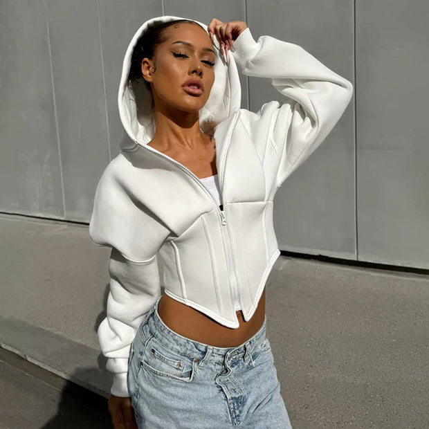 Long Sleeve Corset hoodie