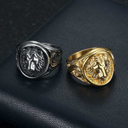 Gold Plated Lion's Head Ring