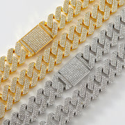 Hip Hop Diamond Chunky Necklace Zinc Alloy Diamond