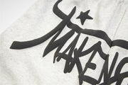 Make Rock Graffiti Print Shorts