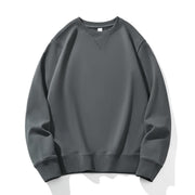 Combed Cotton Round Neck Sweater Wool