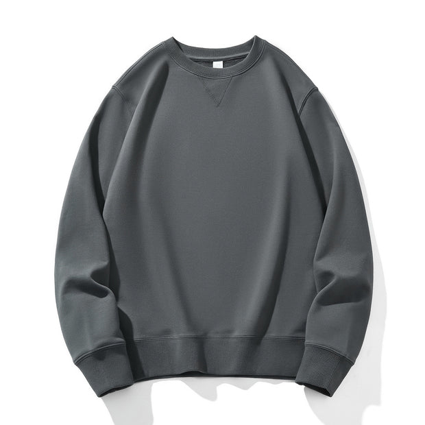 Combed Cotton Round Neck Sweater Wool