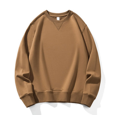 Combed Cotton Round Neck Sweater Wool