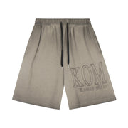 KOM Embroidered Oversized Shorts