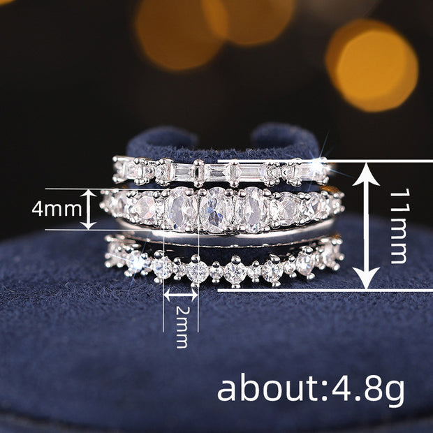 Lux High-grade Geometric Ring