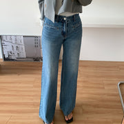 High-Waisted Wide-Leg Jeans