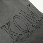 KOM Embroidered Oversized Shorts