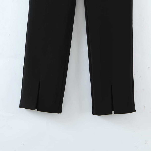 Tailored Trousers With Slits