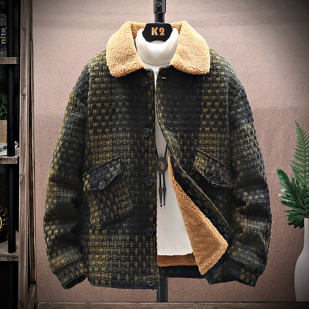 Fashion Lambswool Thickened Jacket