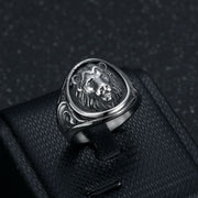 Gold Plated Lion's Head Ring