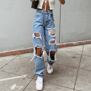 Ripped Baggy Denim Pants