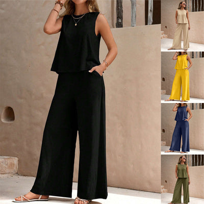 Loose Pullover Crew Neck Casual Women Suit