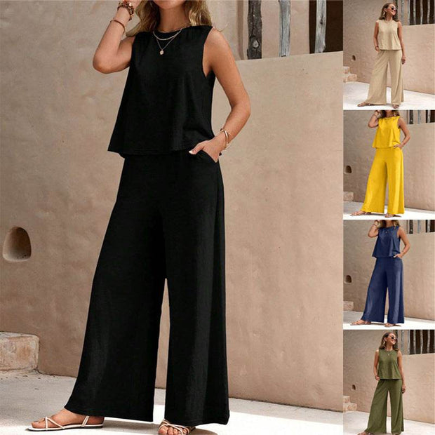 Loose Pullover Crew Neck Casual Women Suit