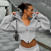 Long Sleeve Corset hoodie