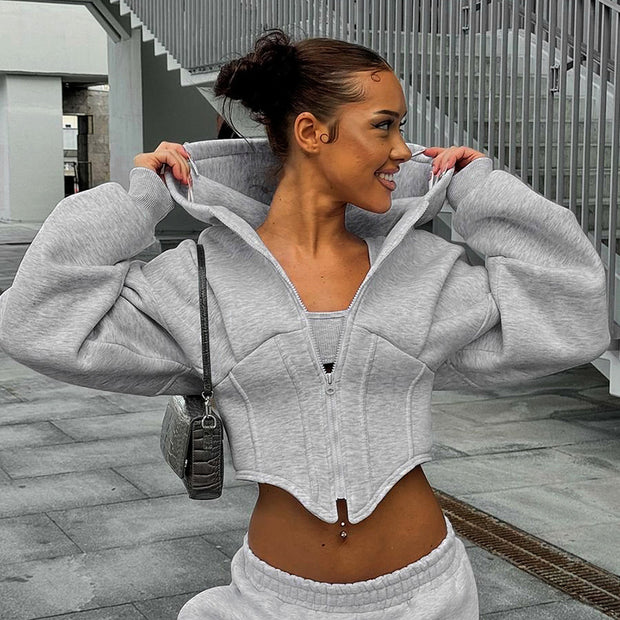 Long Sleeve Corset hoodie
