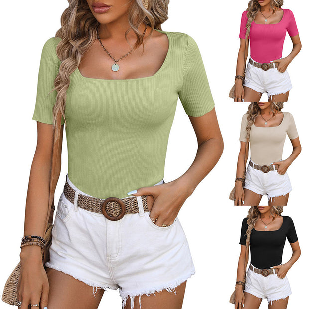 Square-neck Bottoming Shirt