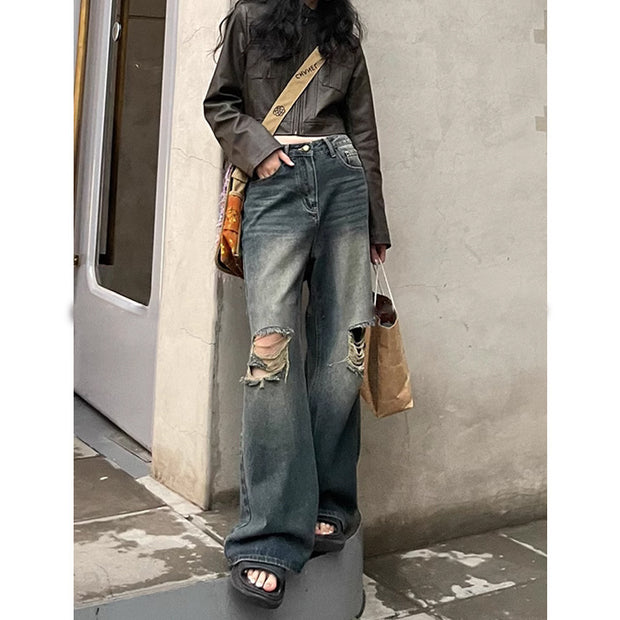Baggy Ripped Denim Pants